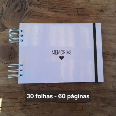 Album Scrapbook para escritas e colagens