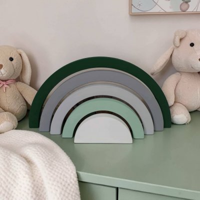 Arco iris de mdf /arco iris decoração de quarto infantil / enfeite de festa, adorno em mdf