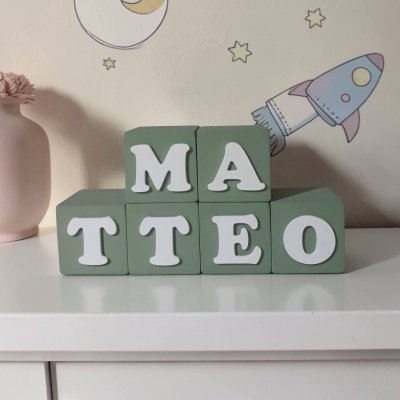 Cubos de mdf decorativos 8x8 / decoração de quarto infantil, fest