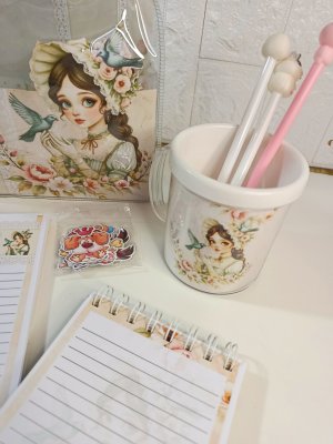 Kit de papelaria Bloquinho A6 + Caderno A5 Presente Criativo