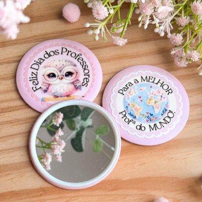 20 Espelhos Personalizados Dia dos Professores – Presente Delicado com Nome