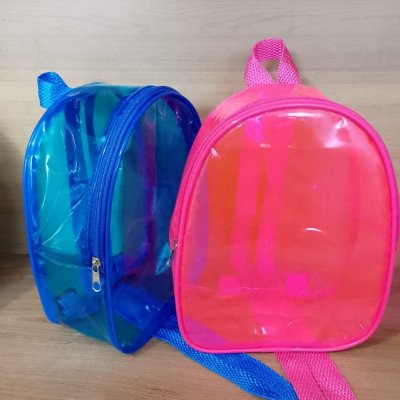 Mochila Transparente Plástico Neon