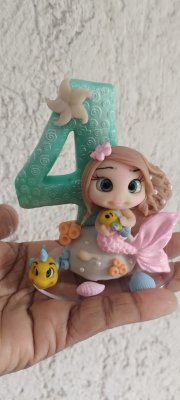 Vela Topo Sereia Ariel