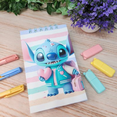 Caderneta Blocao Stitch Personalizado