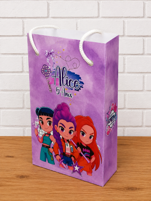 Sacolinha personalizada guerreiras do Kpop baby