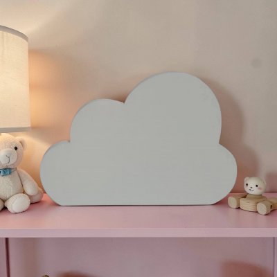 Nuvem de mdf decorativa/ decoração de festa e quarto infantil enf
