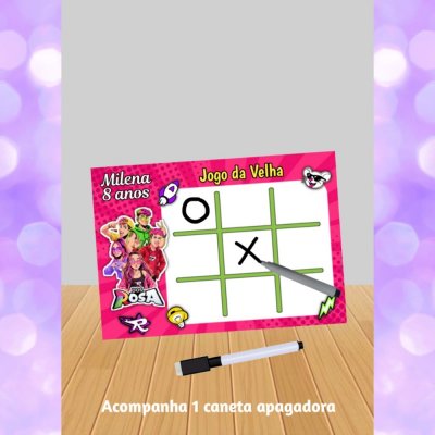 Jogo da Velha dos Rosas Emilly Vick "qualquer Tema"- lembrancinhas.