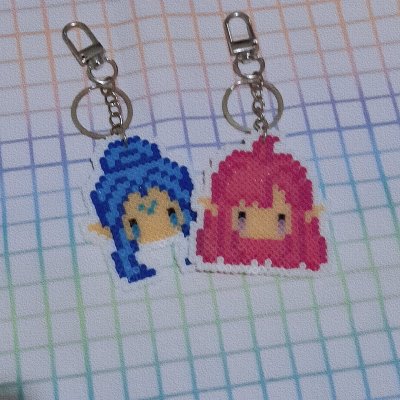 Chaveiro das Elfas | Vtuber | Hama Beads | PixelArte