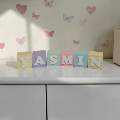 Cubos de mdf decorativos, decoração de quarto infantil, festa inf
