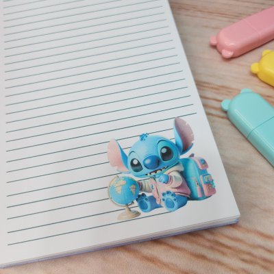 Caderneta Blocao Stitch Personalizado