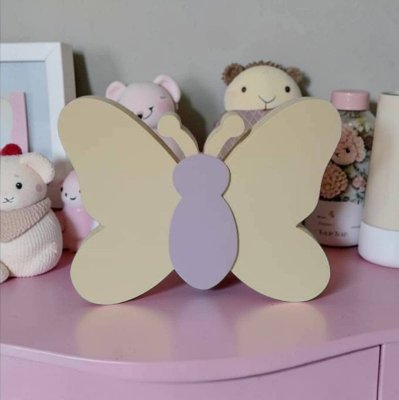 Borboleta de mdf decorativa / decoração de quarto e festa infanti