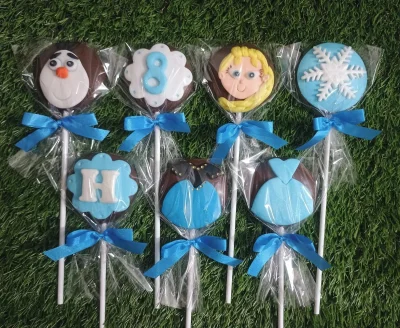 Pirulito de chocolate Frozen