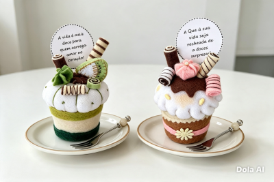 Lembrancinhas cupcakes decorativos