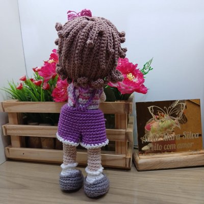 🌸 Boneca Judy em Amigurumi 26cm – Pronta Entrega!