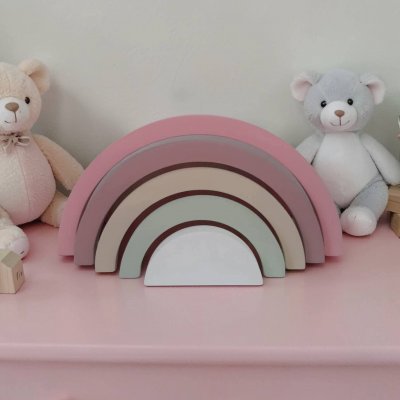 Arco iris de mdf /decoração de quarto infantil / enfeite de festa, adorno em mdf