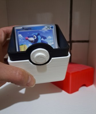 Caixa organizadora de cartas Pokémon 3D