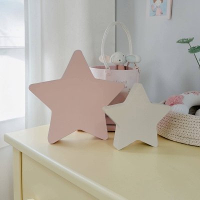 Estrelas de mdf duas unidades decoração de festa e quarto infanti