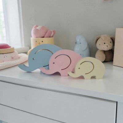 Elefantes de mdf decorativo 3 unidades/ decoração de quarto e festa infantil enfeite de mdf
