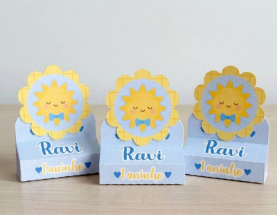 10 Porta Bis Duplo Personalizado Raio de Sol Menino