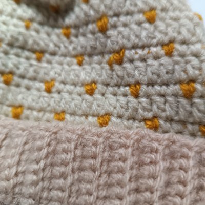 Touca de crochê infantil para bebê
