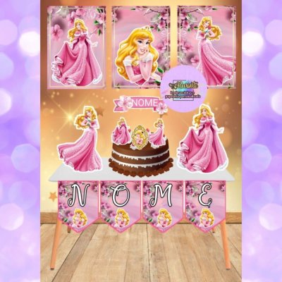 Kit festa Só um bolinho Princesa Aurora 01.