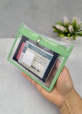 Kit 10 nécessaires plásticas 2 bolsinhos CORES ALEATÓRIAS/Porta p