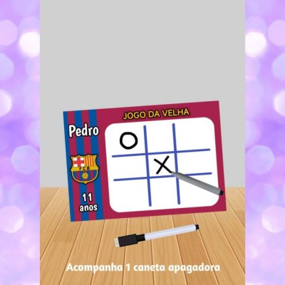 Jogo da Velha Barcelona "fazemos Qualquer Tema"- lembrancinhas.