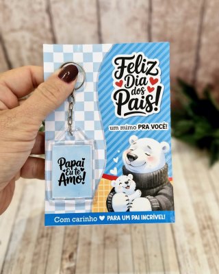 ARQUIVO DE CORTE CHAVEIRO DIA DOS PAIS PDF PNG
