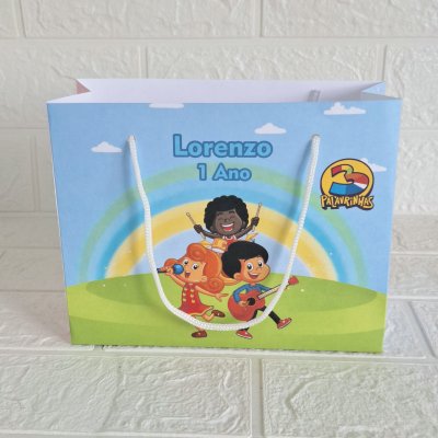 Sacolinha Personalizada Três Palavrinhas Menino