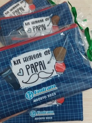 Nécessaire para kit higiene Dia dos Pais