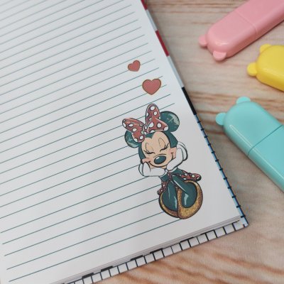 Caderneta Blocao Minnie Aquarela Personalizado