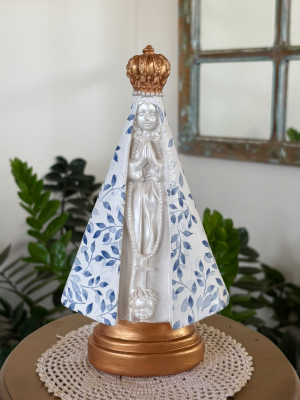 Imagem Nossa Senhora em decoupagem 21cm, com várias estampas!