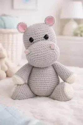 Hipopótamo Crochê Amigurumi