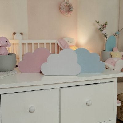 Nuvem de mdf decorativa/ decoração de festa e quarto infantil enfeite de bebê