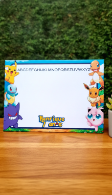 Lousa Mágica 3 em 1 POKEMON Lembrancinhas Personalizadas