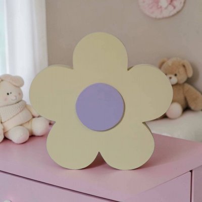Flor de mdf decorativa / decoração de quarto e festa infantil enf