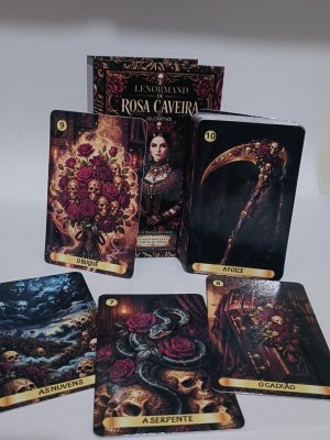Oráculo Lenormand Rosa Caveira