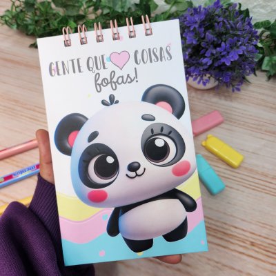Caderneta Blocao Gente que Ama Coisas fofas Personalizado