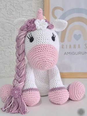 Unicórnio Crochê Amigurumi
