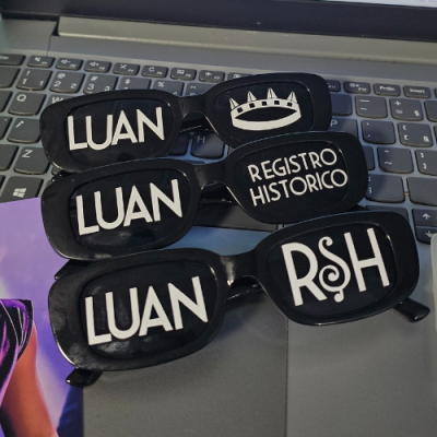 Óculos personalizado Luan Santana Registro Histórico