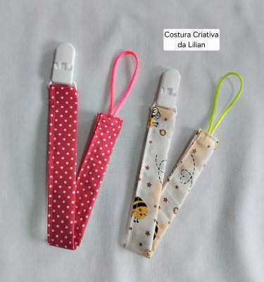 Prendedor de Chupeta - Kit com 5 Unidades