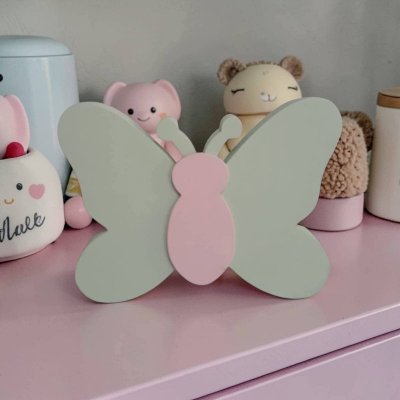 Borboleta de mdf decorativa / decoração de quarto e festa infanti
