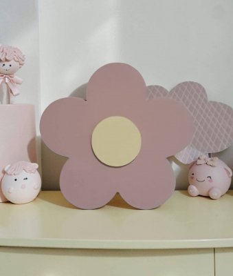 Flor de mdf decorativa / decoração de quarto e festa infantil enf