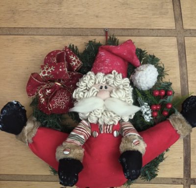 Guirlanda Natalina  com um lindo papai Noel