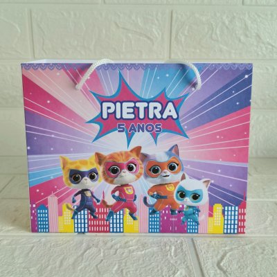 Sacolinha Personalizada Supergatinhos