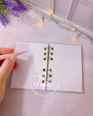 Mini Caderno Alfabeto Floral Personalizado com Nome