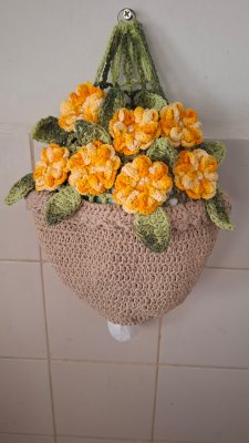 PUXA SACO CESTA DE FLORES