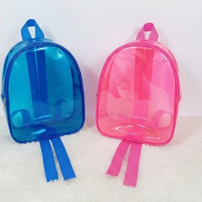 Mochila Transparente Plástico Neon