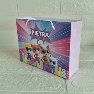 Sacolinha Personalizada Supergatinhos
