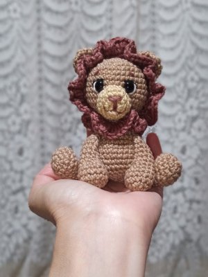 Leãozinho e leoa amigurumi /crochê